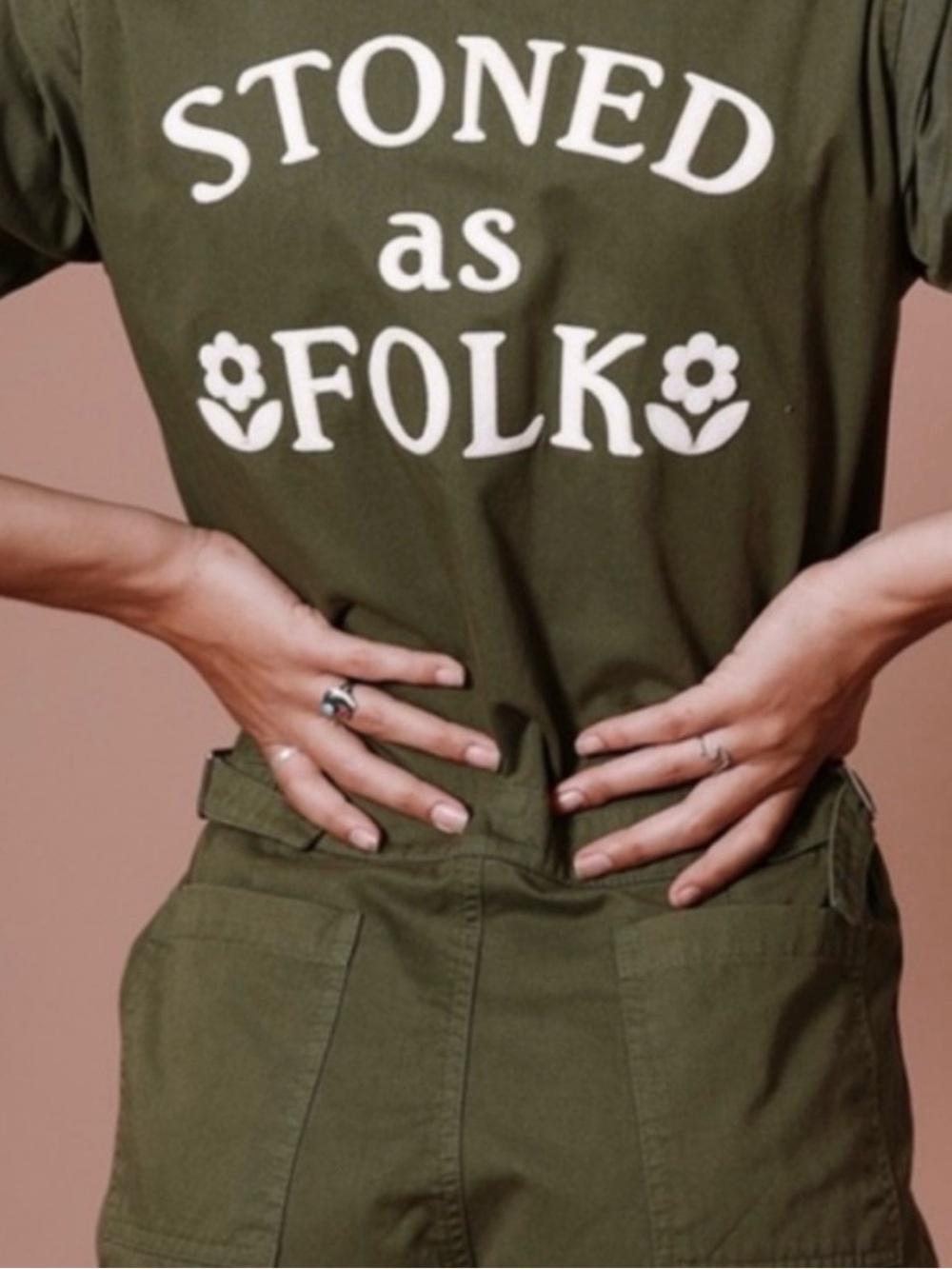NWT Sugarhigh Lovestoned Romper - 'Stoned as Folk' XS